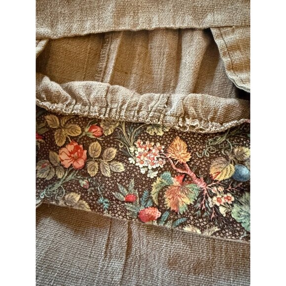 Vintage 70s Jumper Dress Brown Slash Pockets Fall Womens Size Medium M 7 - Picture 5 of 6